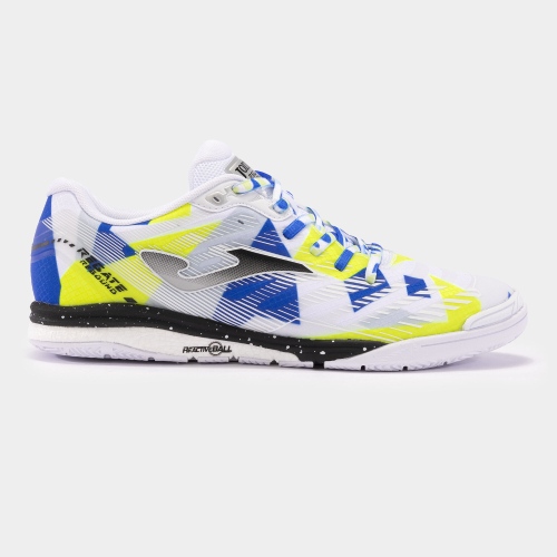 کفش فوتسال جوما رگاته ریباند 2402 JOMA REGATE REBOUND 2402 WHITE YELLOW 